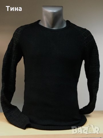 Страхотен черен пуловер, снимка 1 - Пуловери - 30491252