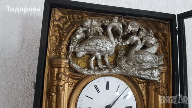 Старинен стенен часовник с формата на иконостас , снимка 7 - Антикварни и старинни предмети - 30990217