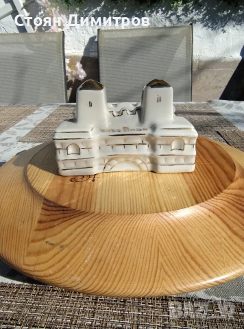 Порцеланов пепелник,,Баба Вида,, 1960г.колекционерски тегло 338гр. български,здрав,чист, снимка 11 - Колекции - 54143306