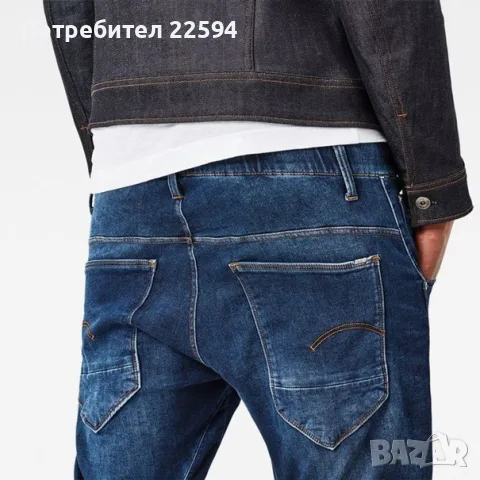 Дънков панталон G-Star RAW Arc 3D Sport Tapered , тъмносин - W26 L32, снимка 2 - Дънки - 55744013