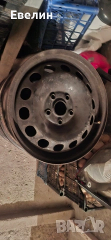 4 броя железни джанти 16 цола от VW Touran 2006г, снимка 2 - Гуми и джанти - 53213883