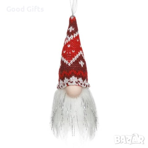 LED Светещ коледен гном с червена шапка, 15см, снимка 2 - Декорация за дома - 42691539