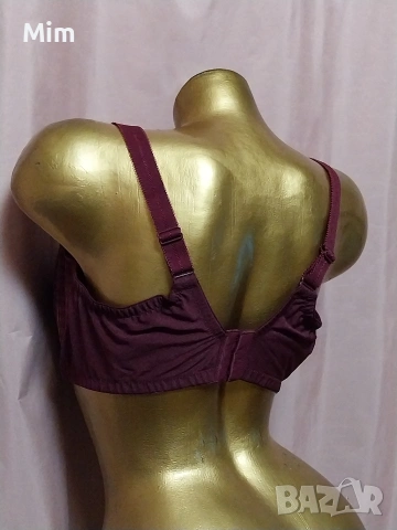 М&S 90G Сутиен за едра дама цвят бордо, снимка 7 - Бельо - 53253385