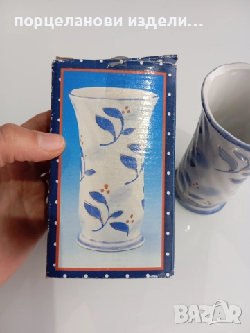 Порцеланова прекрасна стара ваза, снимка 11 - Вази - 52690153