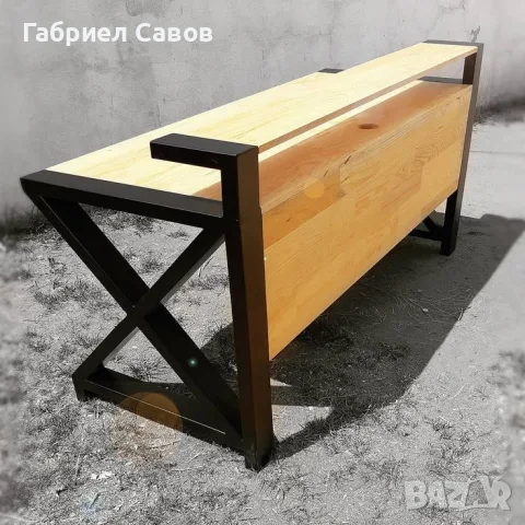 Бюро индустриален стил, снимка 3 - Бюра - 56466871