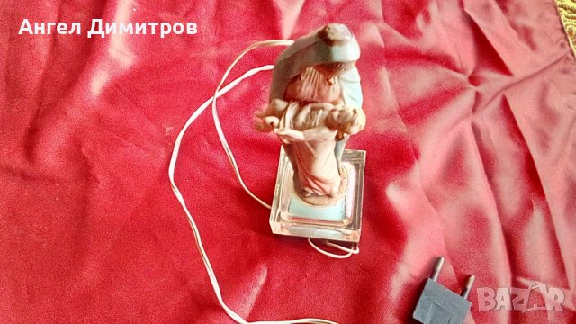 Страхотна Стара лампа Мадоната и младенеца, снимка 5 - Антикварни и старинни предмети - 36633208