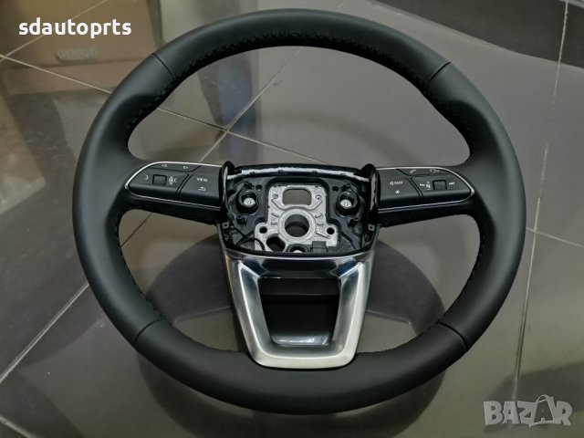 Нов Черен Кожен Волан Audi Q2 GA 81A 81A419091AE, снимка 6 - Части - 44507479