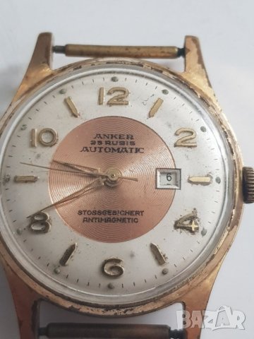 Мъжки позлатен часовник Anker, снимка 4 - Мъжки - 37322558