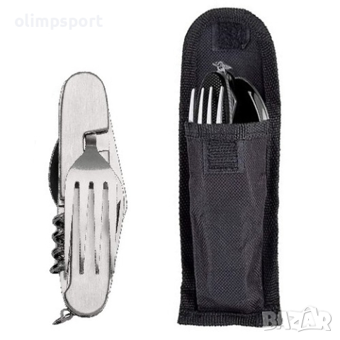 Туристически многофункционален нож 6 в 1 (600600) нов   , снимка 4 - Ножове - 44919396