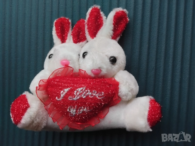 Влюбени Зайчета със Сърце I love you - НОВИ!, снимка 3 - Плюшени играчки - 52818823
