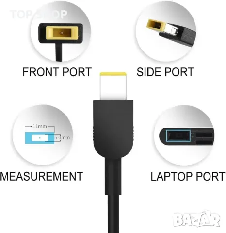 Тънко AC зарядно 230W 170W Съвместимо с Lenovo, 5A10H28357, снимка 3 - Друга електроника - 49340636