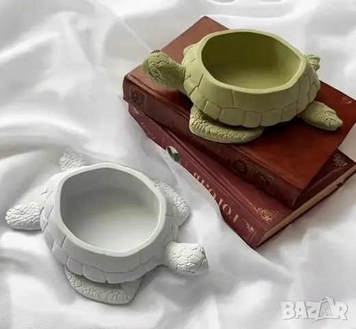 Молд кашпа костенурка голяма 17,2 см, снимка 5 - Форми - 48790085