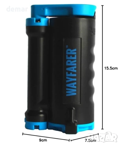 Преносим пречиствател за вода LifeSaver Wayfarer - лек, компактен, ръчен - пречиства 5000 литра, снимка 8 - Къмпинг мебели - 50446540