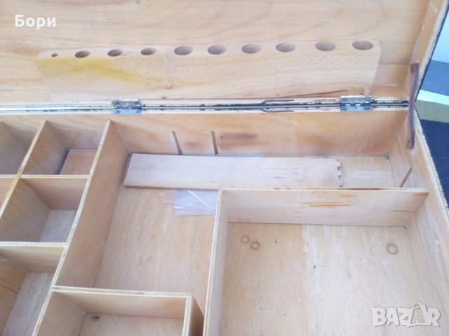 Голям дървен куфар, снимка 6 - Куфари с инструменти - 31980063