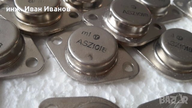 Мощен германиев транзистор ASZ1018 Ge, pnp, -60V, -6A, 20W в корпус ТО-3, снимка 1