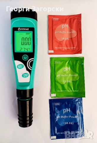 Уред за измерване качеството на водата - соленост, хлор и pH, снимка 4 - Други - 51798840