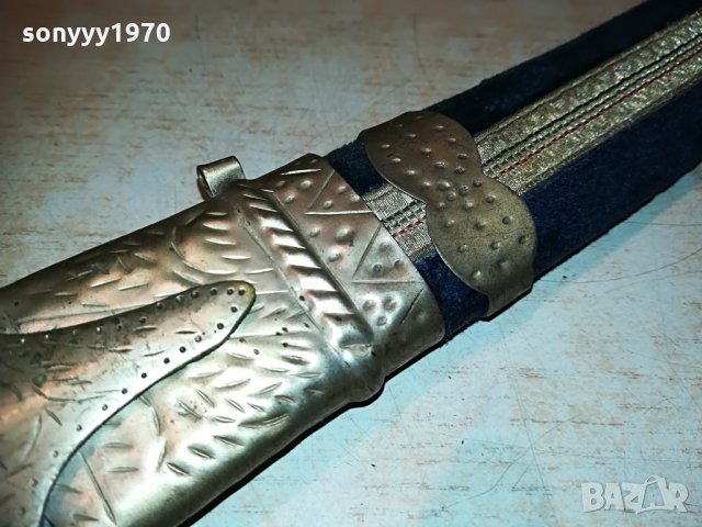 ПОРЪЧАН-АНТИК сабя-меч с кадифена ножница-60см-внос швеицария, снимка 16 - Колекции - 29779242