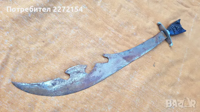 Индо персийски ятаган нож меч, снимка 3 - Антикварни и старинни предмети - 49392605