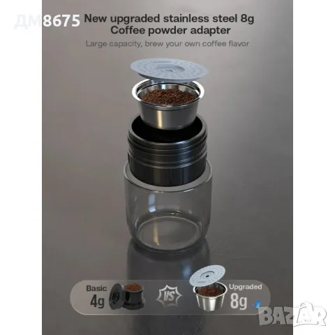 НОВ МОДЕЛ преносима кафемашина за автомобил, камион или кемпер , снимка 4 - Друга електроника - 49525356