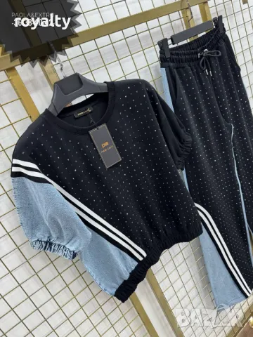 Комплект деним с камъчета , снимка 5 - Комплекти - 49236936