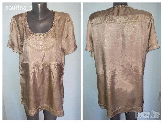 Два различни броя / Винтидж! Екзотична копринена туника "soya concept" и "Fransa" / голям размер , снимка 12 - Туники - 46637618