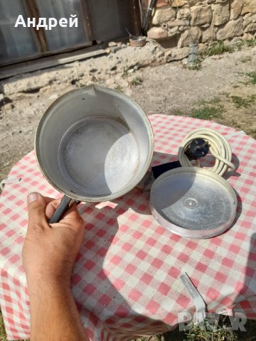 Стара алуминиева електрическа кана, снимка 4 - Антикварни и старинни предмети - 33735341