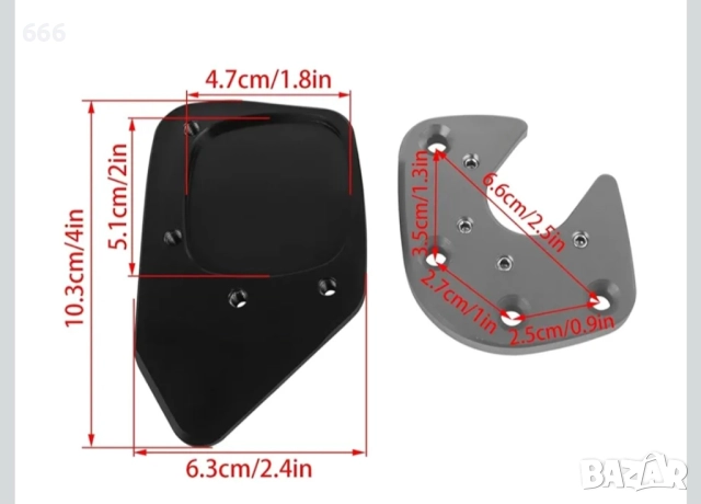 Странична подложка за стойка за мотоциклет за HONDA, снимка 5 - Аксесоари и консумативи - 51896860