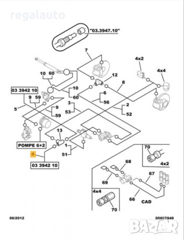 95596539,тръбичка хидравлика окачване CITROEN BX, снимка 4 - Части - 34116951