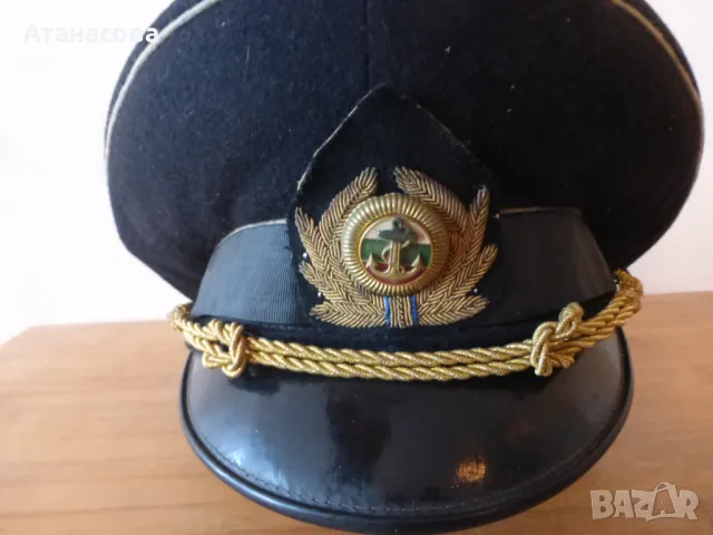 Стара офицерска военноморска фуражка , снимка 4 - Антикварни и старинни предмети - 48647466