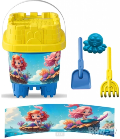 Квадратна кофичка за пясък, 5 части, снимка 6 - Други - 52060291