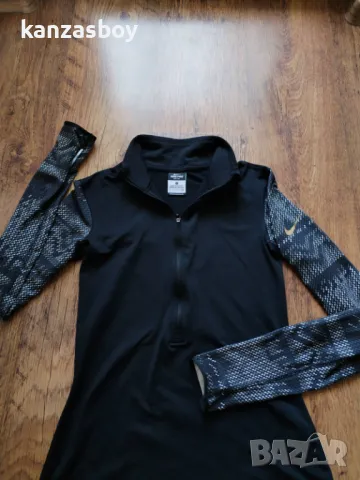 Nike Pro Hyperwarm Nordic Half Zip - страхотна дамска блуза С, снимка 5 - Блузи с дълъг ръкав и пуловери - 49521130