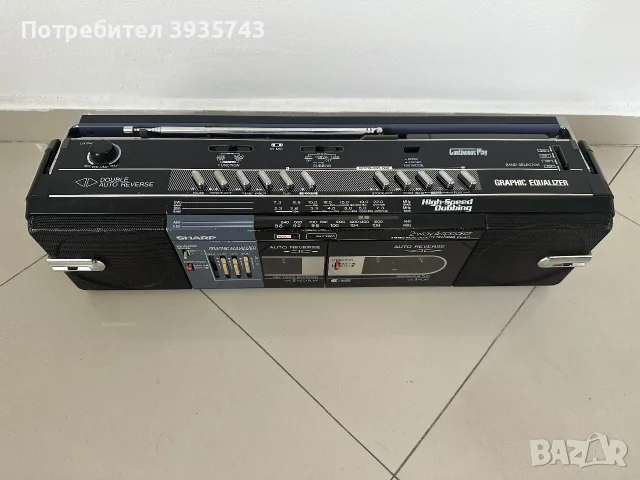 Sharp WQ-571Z(BK) Japan , снимка 3 - Радиокасетофони, транзистори - 56440398