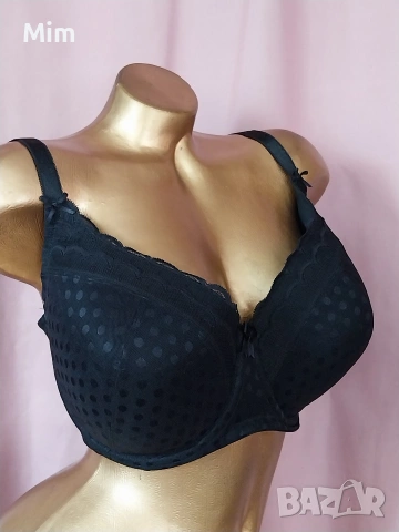 C&A 95 E Черен сутиен на точки за едра дама , снимка 3 - Бельо - 53921569