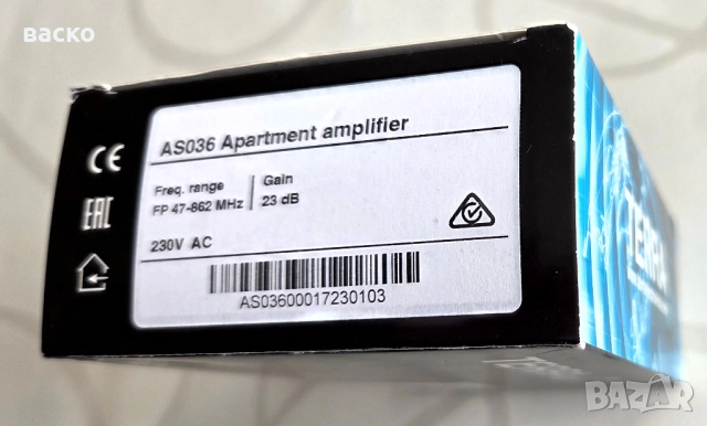 Усилвател TERRA AS036 за кабелни или ефирни ТВ канали, снимка 4 - Приемници и антени - 52528985
