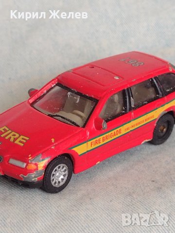 Метална количка BMW 325I пожарникарска рядка за КОЛЕКЦИЯ 19006, снимка 7 - Колекции - 40694035