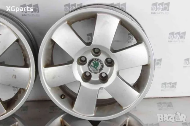  Алуминиеви джанти 15 цола 5x100 6J ET43 за Skoda Fabia I (2000-2007), снимка 2 - Гуми и джанти - 49165598