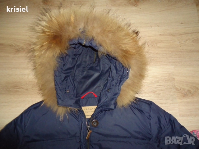 ПУХЕНКА--СТРАХОТНО ТОПЛО ЯКЕ с яка от ЛИСИЦА и ГЪШИ ПУХ--XL номер , снимка 5 - Якета - 52078896