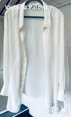 Копринена риза овърсайз ULLA POPKEN SELECTION , снимка 2 - Ризи - 52096268