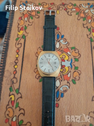 Мъжки часовник Слава позлатен, снимка 3 - Мъжки - 53005021