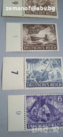 Германски Раѝх, снимка 2 - Филателия - 52621383