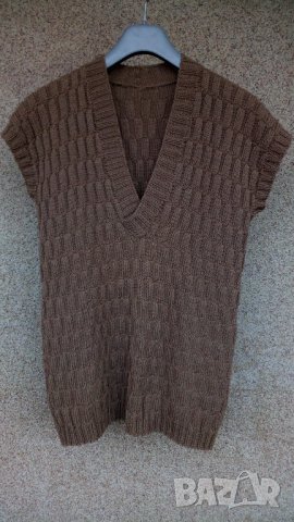 Вълнени ръчно изплетени жилетки, блузони и блузи, снимка 5 - Пуловери - 35075552