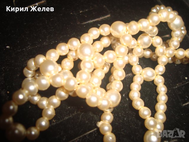 ИСТИНСКА НЕЖНА ПЕРЛЕНА ОГЪРЛИЦА КОЛИЕ ПЕРЛИ РЕТРО АРТ ДЕКО СТИЛ 16545, снимка 7 - Колиета, медальони, синджири - 30711734