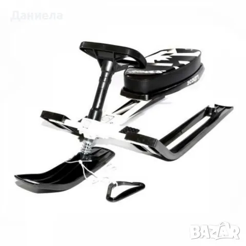 Зимна шейна с кормило, предни и задни ски и метална спирачка Mustang, снимка 8 - Зимни спортове - 48584005