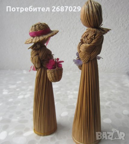 2 сламени кукли мадами, снимка 3 - Статуетки - 29471602