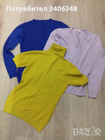 3 блузки S/M по 12 лева.