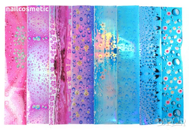 16 цвята комплект фолио за маникюр Т37, снимка 2 - Продукти за маникюр - 30051054