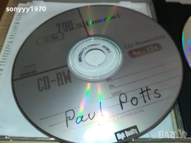 PAUL POTTS X2 CD-ЗА 15ЛВ ДВЕТЕ ВНОС ГЕРМАНИЯ 3012241648, снимка 5 - CD дискове - 48499434