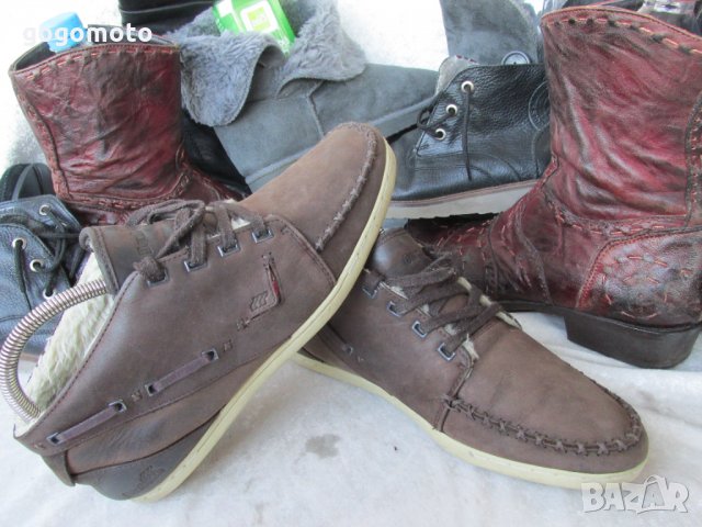зимни мокасини BOXFRESH®,N- 39 - 40, естествена кожа + топла подплата,зимни полу боти,GOGOMOTO.BAZAR, снимка 10 - Мъжки боти - 35638513