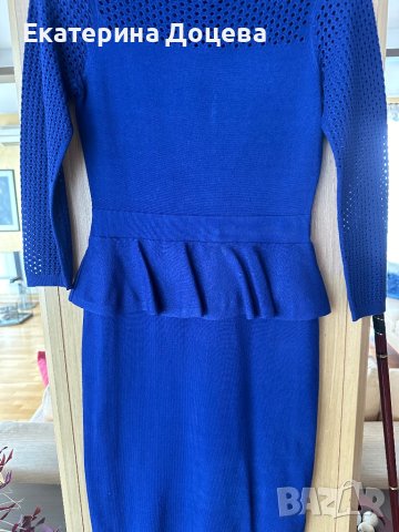 Рокля Карен Милън с пеплум, снимка 1