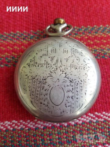 Сребърен джобен часовник Longines , снимка 3 - Антикварни и старинни предмети - 54312806